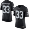 Men’s Oakland Raiders #33 Trent Richardson Black Team Color NFL Nike Elite Jersey