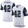 Men’s Nike Dallas Cowboys #42 Deuce Vaughn White Stitched NFL Limited Rush Jersey