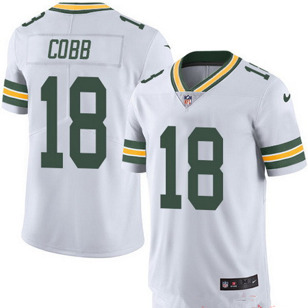 Men’s Green Bay Packers #18 Randall Cobb White 2016 Color Rush Stitched NFL Nike Limited Jersey