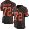 Men’s Cleveland Browns #72 Shon Coleman Brown 2016 Color Rush Stitched NFL Nike Limited Jersey