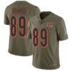 Bengals #89 Drew Sample Olive Men’s Stitched Football Limited 2017 Salute To Service Jersey