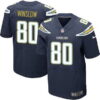 Men’s San Diego Chargers #80 Kellen Winslow Navy Blue Team Color NFL Nike Elite Jersey