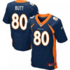 Men’s 2017 NFL Draft Denver Broncos #80 Jake Butt Navy Blue Alternate Stitched NFL Nike Elite Jersey