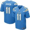 Men’s San Diego Chargers #11 Stevie Johnson Light Blue Alternate NFL Nike Elite Jersey