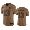 Men’s Las Vegas Raiders #13 Hunter Renfrow 2023 Brown Salute To Service Limited Football Stitched Jersey