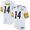 Men’s Pittsburgh Steelers #14 Sammie Coates White Road Stitched NFL Nike Game Jersey