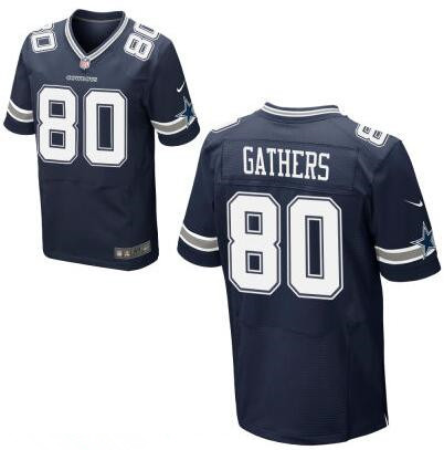 Men’s Dallas Cowboys #80 Rico Gathers Navy Blue Team Color Stitched NFL Nike Elite Jersey