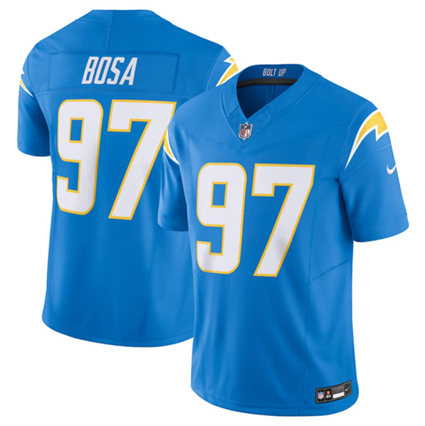 Men’s Los Angeles Chargers #97 Joey Bosa Blue 2023 F.U.S.E. Vapor Untouchable Limited Stitched Jersey