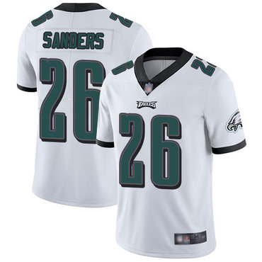 Eagles #26 Miles Sanders White Men’s Stitched Football Vapor Untouchable Limited Jersey
