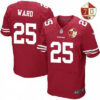Men’s San Francisco 49ers #25 Jimmie Ward Scarlet Red 70th Anniversary Patch Stitched NFL Nike Elite Jersey