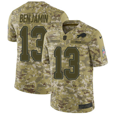 Nike Bills #13 Kelvin Benjamin Camo Men’s Stitched NFL Limited 2018 Salute To Service Jersey