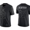 Men’s Las Vegas Raiders #13 Hunter Renfrow Black Reflective Limited Stitched Football Jersey