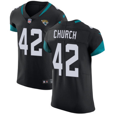 Nike Jacksonville Jaguars #42 Barry Church Black Alternate Men’s Stitched NFL Vapor Untouchable Elite Jersey