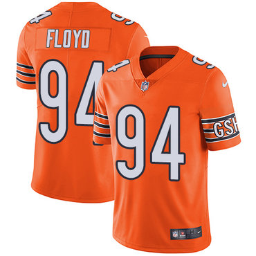 Nike Chicago Bears #94 Leonard Floyd Orange Men’s Stitched NFL Limited Rush Jersey
