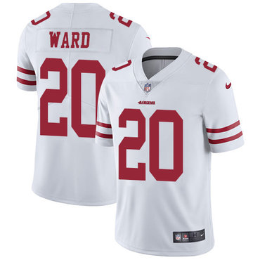 Nike 49ers #20 Jimmie Ward White Men’s Stitched NFL Vapor Untouchable Limited Jersey