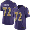Men’s Baltimore Ravens #72 Alex Lewis Purple 2016 Color Rush Stitched NFL Nike Limited Jersey