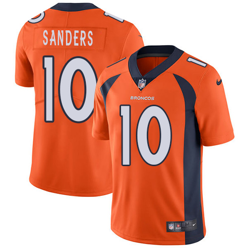 Nike Denver Broncos #10 Emmanuel Sanders Orange Team Color Men’s Stitched NFL Vapor Untouchable Limited Jersey