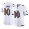 Men’s Baltimore Ravens #10 Emory Jones White 2023 F.U.S.E Vapor Limited Football Jersey