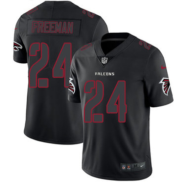 Nike Atlanta Falcons #24 Devonta Freeman Black Men’s Stitched NFL Limited Rush Impact Jersey