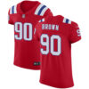 Men’s Nike New England Patriots #90 Malcom Brown Red Alternate Stitched NFL Vapor Untouchable Elite Jersey