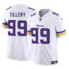 Men’s Minnesota Vikings #99 Jerry Tillery White 2023 F.U.S.E. Vapor Untouchable Limited Football Stitched Jersey