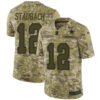 Nike Cowboys #12 Roger Staubach Camo Men’s Stitched NFL Limited 2018 Salute To Service Jersey