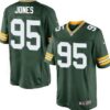 Nike Green Bay Packers #95 Datone Jones Green Limited Jersey