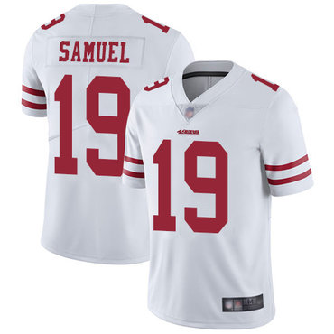 49ers #19 Deebo Samuel White Men’s Stitched Football Vapor Untouchable Limited Jersey