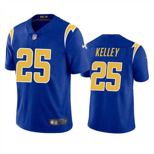 Men’s Los Angeles Chargers #25 Joshua Kelley Royal Vapor Untouchable Limited Stitched Jersey