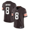 Men’s Cleveland Browns #8 Elijah Moore Brown Vapor Limited Football Stitched Jersey