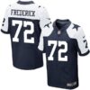 Men’s Dallas Cowboys #72 Travis Frederick Navy Blue Thanksgiving Alternate NFL Nike Elite Jersey