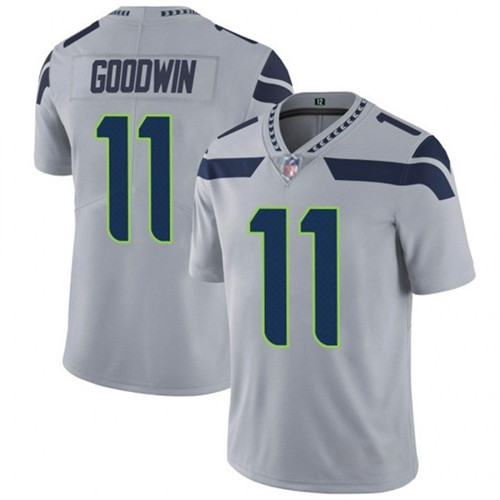 Men’s Seattle Seahawks #11 Marquise Goodwin Gray Vapor Untouchable Limited Stitched Jersey