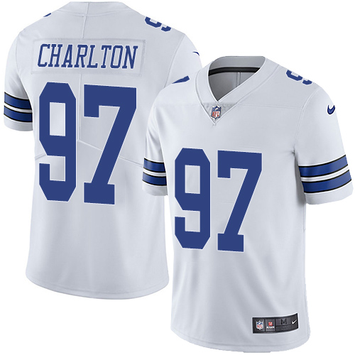Nike Dallas Cowboys #97 Taco Charlton White Men’s Stitched NFL Vapor Untouchable Limited Jersey