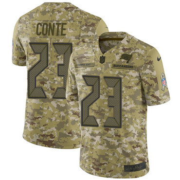 Nike Buccaneers #23 Chris Conte Camo Men’s Stitched NFL Limited 2018 Salute To Service Jersey