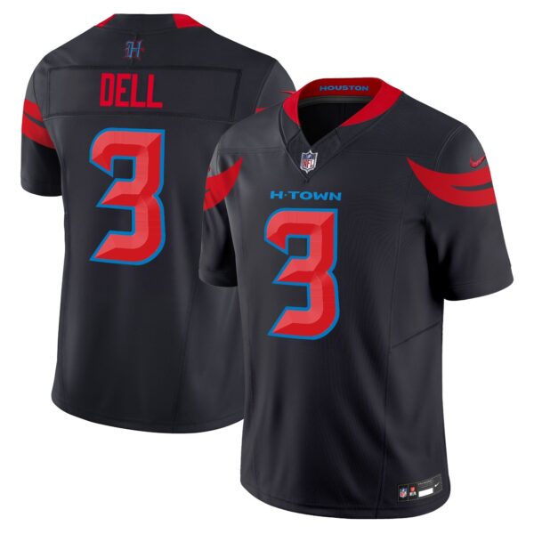 Houston Texans 2024 Vapor Limited Jersey V3 – All Stitched – Navy Limited – Tank Dell Jersey