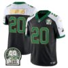 Eagles Jerome Brown Patch Kelly Green Gold Trim Jersey – All Stitched – Black Alternate – Brian Dawkins Jersey