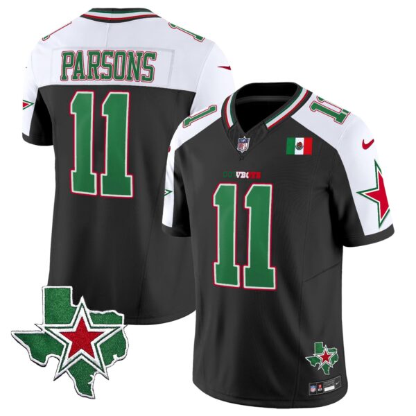 Cowboys 2024 Mexico Vapor Limited Jersey – All Stitched – Alternate – Micah Parsons Jersey