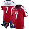 Houston Texans Hand Sign Throwing Up The H Vapor Jersey – All Stitched – Red Alternate – C.J. Stroud Jersey