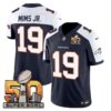 Denver Broncos Super Bowl 50 Patch Vapor Jersey – All Stitched – Navy Alternate – Marvin Mims Jr. Jersey