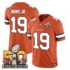 Denver Broncos Super Bowl 50 Patch Vapor Jersey – All Stitched – Orange – Marvin Mims Jr. Jersey
