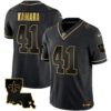 Saints 1987 Legacy Gold Vapor Jersey – All Stitched – Black Gold – Alvin Kamara Jersey