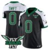 Fly Eagles Fly Patch Throwback Kelly Green Vapor Jersey – All Stitched – Black Alternate – D’Andre Swift Jersey