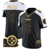 Steelers Home Patch Gold Vapor Jersey – All Stitched – Alternate – Justin Fields Jersey
