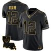 Saints 1987 Legacy Gold Vapor Jersey – All Stitched – Black Gold – Chris Olave Jersey