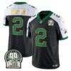 Eagles Jerome Brown Patch Kelly Green Gold Trim Jersey – All Stitched – Black Alternate – Darius Slay Jr. Jersey
