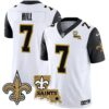 Saints Vapor Limited Jersey – New Orleans Patch – All Stitched – Black Sleeves – Taysom Hill Jersey
