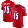 Patriots 1996 Throwback Limited Vapor Jersey – All Stitched – Red – Ezekiel Elliott Jersey