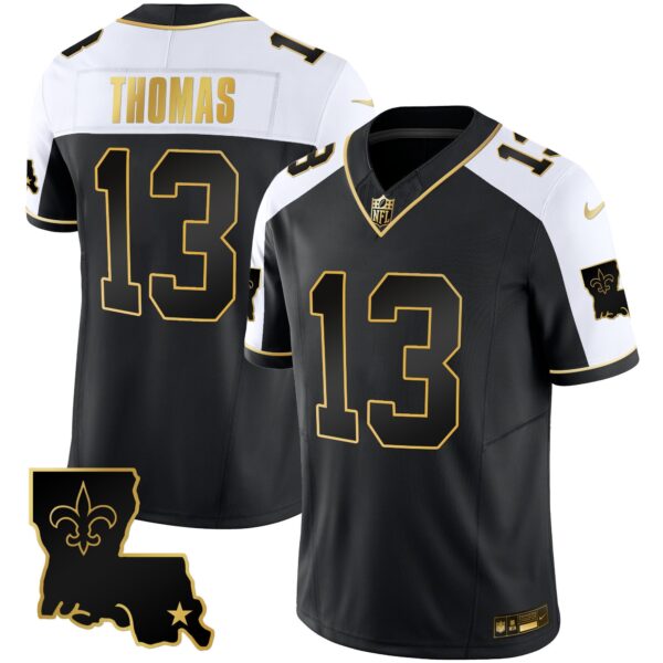 Saints 1987 Legacy Gold Vapor Jersey – All Stitched – Alternate – Michael Thomas Jersey
