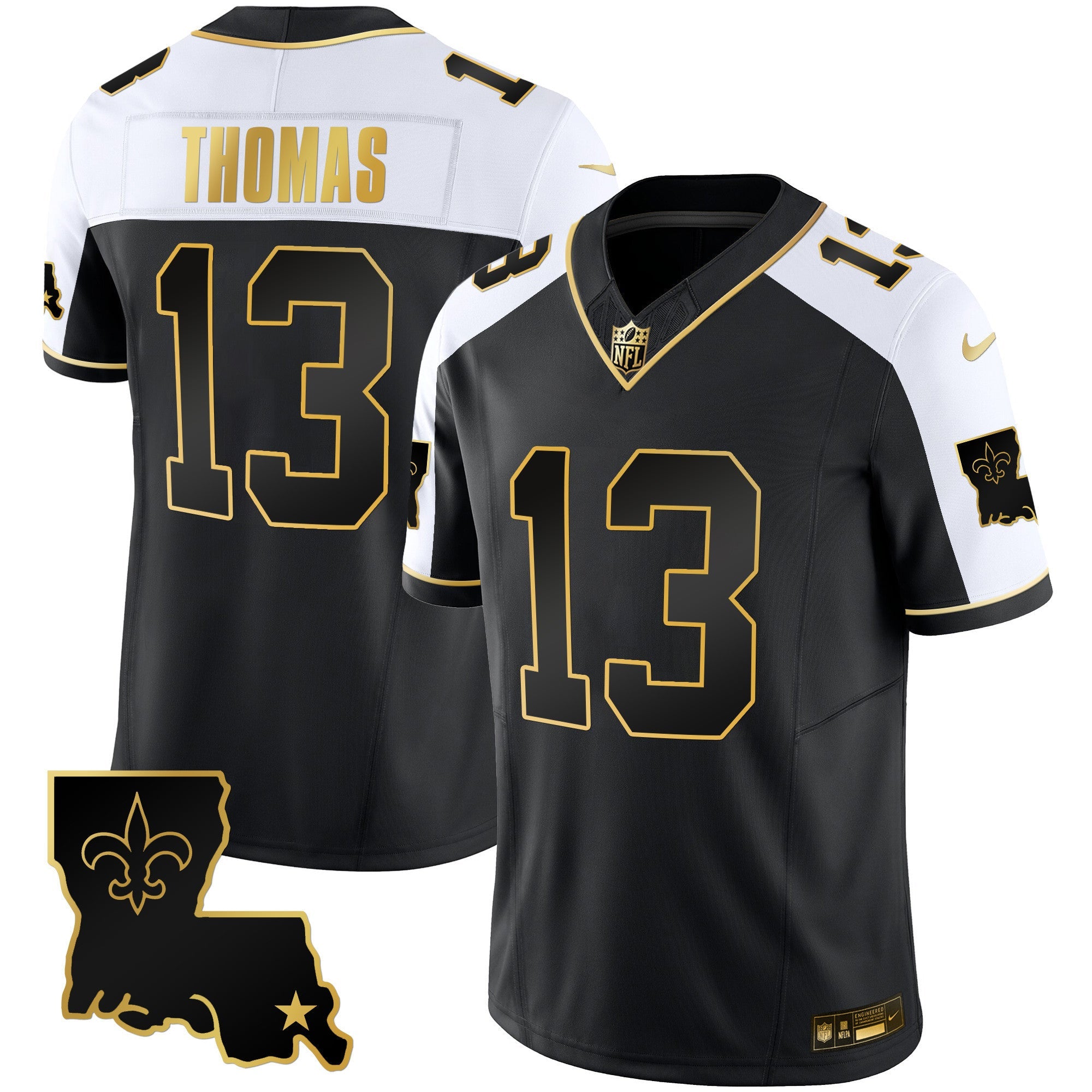Saints 1987 Legacy Gold Vapor Jersey – All Stitched – Alternate – Michael Thomas Jersey