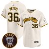 Steelers 412 Patch Vapor Premier Limited Jersey – All Stitched – Cream – Jerome Bettis Jersey